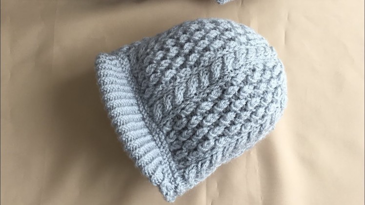 Hand Knitted Cap (Topi Hat) for Baby - Age One Year Old