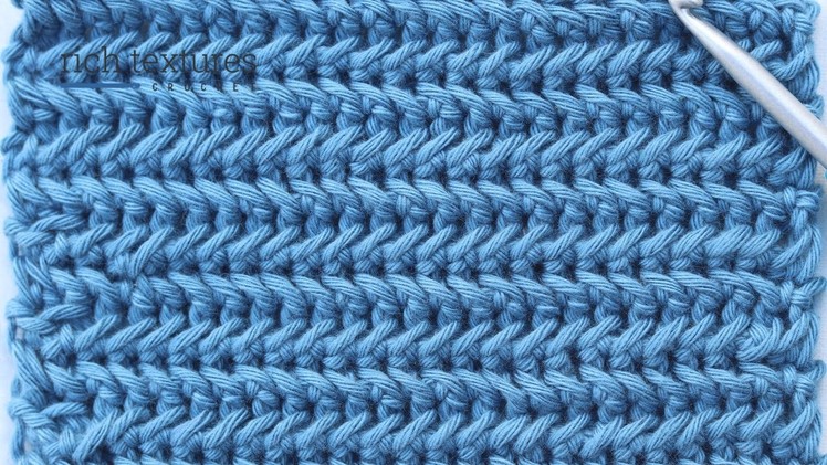Herringbone Single Crochet | How to Crochet