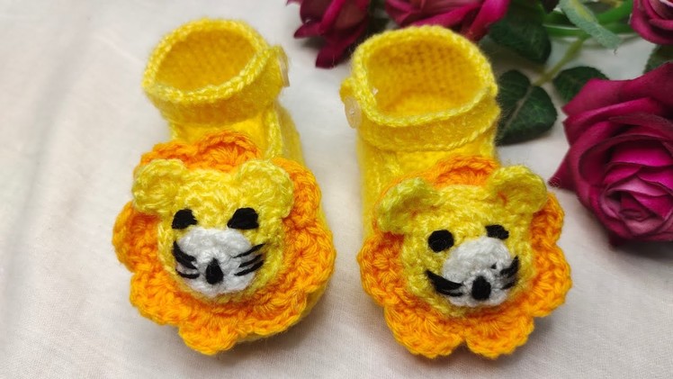 How To Crochet Baby Shoes. Booties