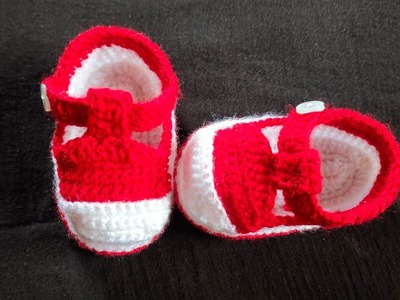 How To Crochet Baby Shoes.Loafers