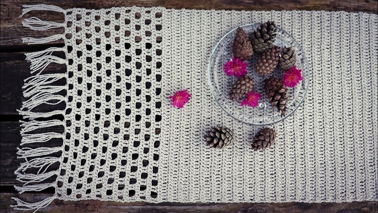 How To Crochet Table Runner With Fringe