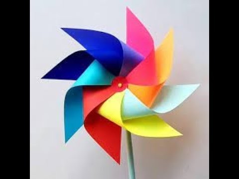 How To Make A Paper Windmill For Kids | DIY | Paper Pinwheel Tutorial  paper Craft | Kids Craft