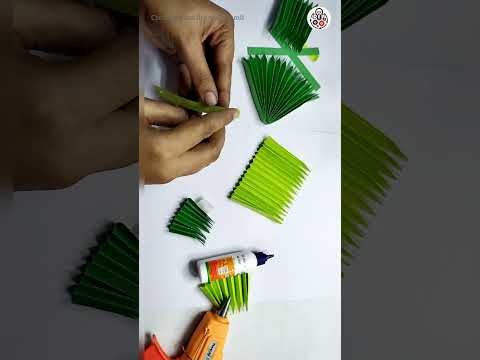 How to make Christmas Tree Paper Craft. Christmas Craft #shorts #christmas #craft #papercraft