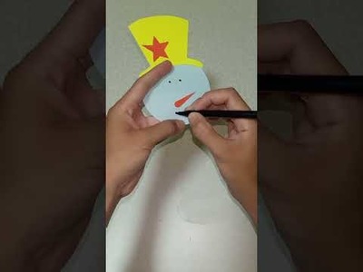 How to make paper Santa Claus. Paper Craft DIY. #Shorts
