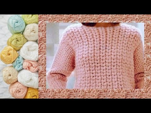 Modello all'uncinetto per Pullover - Crochet pattern for a pullover  - Crocheting #Shorts