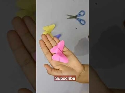 Pape butterfly. easy paper craft. diy origami craft.Multi Arts n Crafts