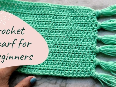 Scarf in 1 Day :Crochet Scarf for Absolute Beginners || Crochet Tips and Tricks #crochet