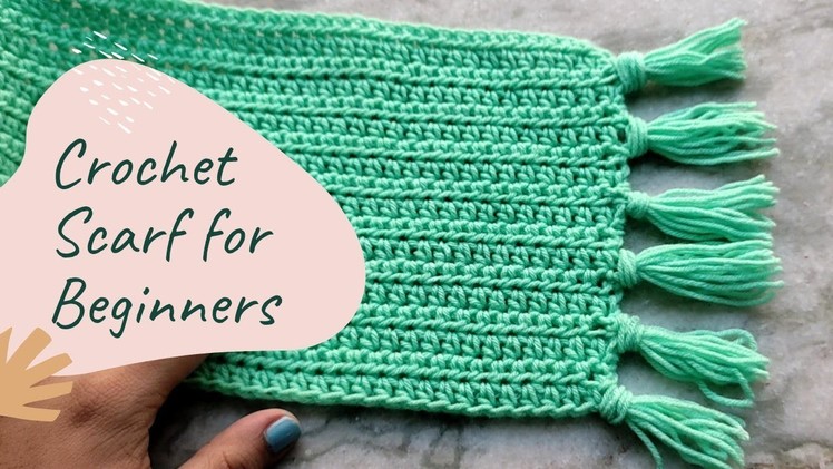 Scarf in 1 Day :Crochet Scarf for Absolute Beginners || Crochet Tips and Tricks #crochet
