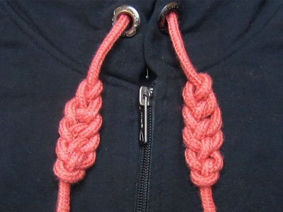 Ave Craft: How to Tie Hoodie Strings for beginners. Hoodie knots - single strand braid tutorial.