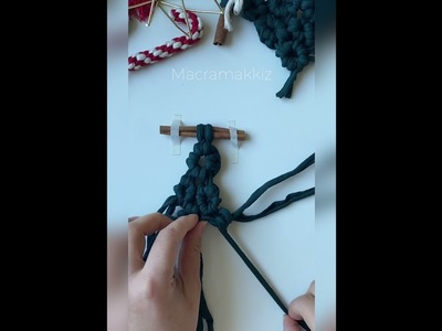 Christmas Tree Macramé tutorial