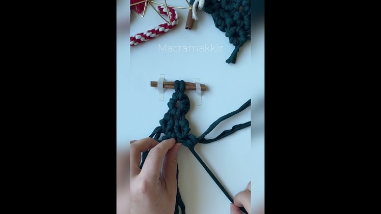 Christmas Tree Macramé tutorial