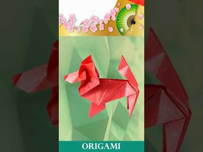 DIY Origami  #003 : how to make dog paper | Paper Art | Pliage ★ CB Origami Kirigami #short, #shorts