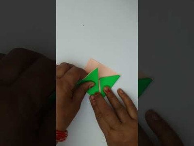 DIY Origami Bookmark #shorts #youtubeshorts #sangeetavishwakarma #bookmark