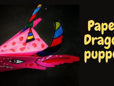 DIY Paper Dragon Puppet | Easy Paper Dragon Craft | Paper Dragon on hand from Tiktok | Hand Puppet