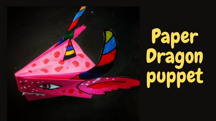 DIY Paper Dragon Puppet | Easy Paper Dragon Craft | Paper Dragon on hand from Tiktok | Hand Puppet