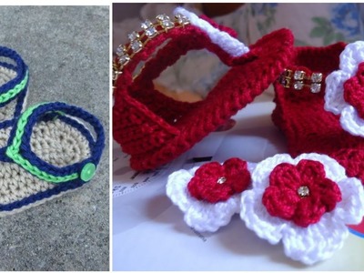 Fantastic baby crochet sandals patterns.Simple Crochet baby booties and sandals