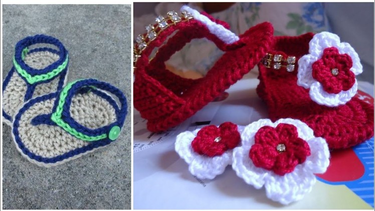 Fantastic baby crochet sandals patterns.Simple Crochet baby booties and sandals