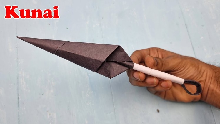 How To Make a Paper Kunai - Ninja weapon (Minato Origami)