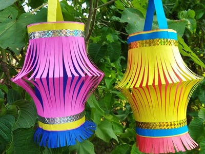 How To Make a paper  lantern ll paper craft # Short