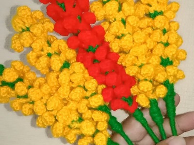 How to make Crochet flower|woolen flower design|Crochet flower#crochetcrafts #woolencrafts