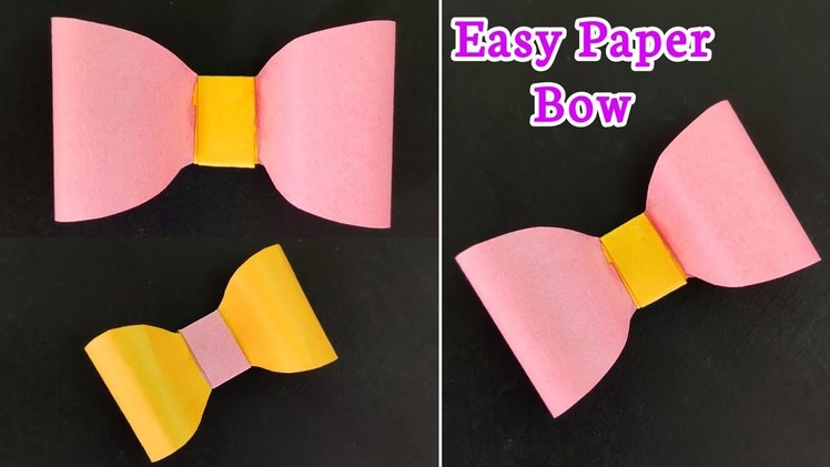How to make Paper Bow | Easy Paper Bow | How to fold a paper Bow | Paper Bow Tutorial