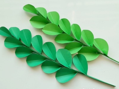 How To Make Paper leaves | DIY Paper Craft | Paper Green leaves | Diary Of Art