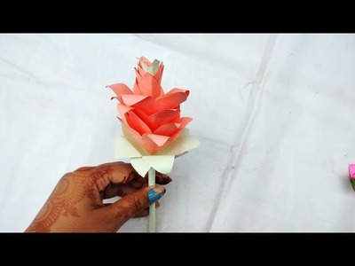 How to making very easy & beautiful paper flowers only 1 minute under | Paper Flowers | Paper Craft