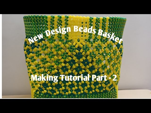 New Design Market basket With Beads @ Sai craft works. 3 Roll market koodai making Tutorial Part 2