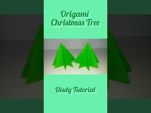 Origami Christmas Tree????| Paper Craft #shorts #origamicraft #origamipaper #origamicraftwithpaper