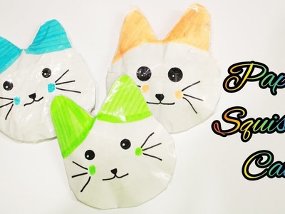Paper Cat Squishy Toy | DIY Toy Making | School Craft ???? | #shorts