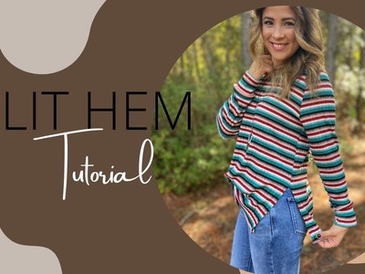 Sewing Tutorial- Creating A Split Hem On Any Top!