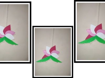 Simple and Attractive Paper Wall Hanging | Beautiful Wall Hanging at Home | Crafty World by Jahnvi
