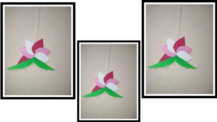 Simple and Attractive Paper Wall Hanging | Beautiful Wall Hanging at Home | Crafty World by Jahnvi