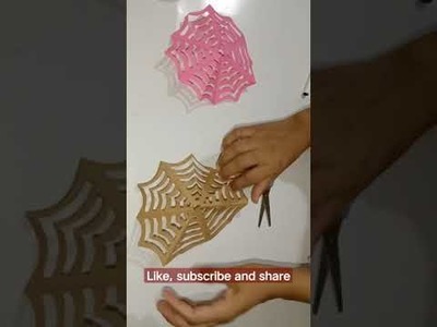 Spider web. easy paper crafts. diy origami crafts. Multi Arts n Crafts