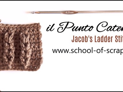 Uncinetto punti facili e belli - Punto Catena Jacob's Ladder Stitch