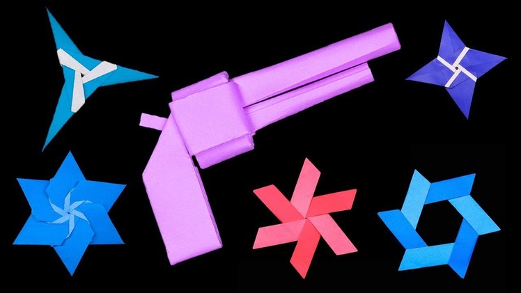06 Easy #Origami Paper #Ninja #Star and Paper Gun