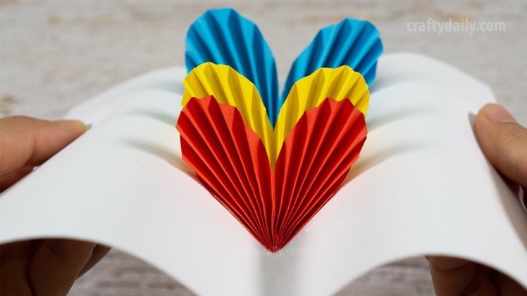 3D Pop Up Heart Card | DIY Valentine Day Cards | Handmade Cards | Paper Craft Ideas