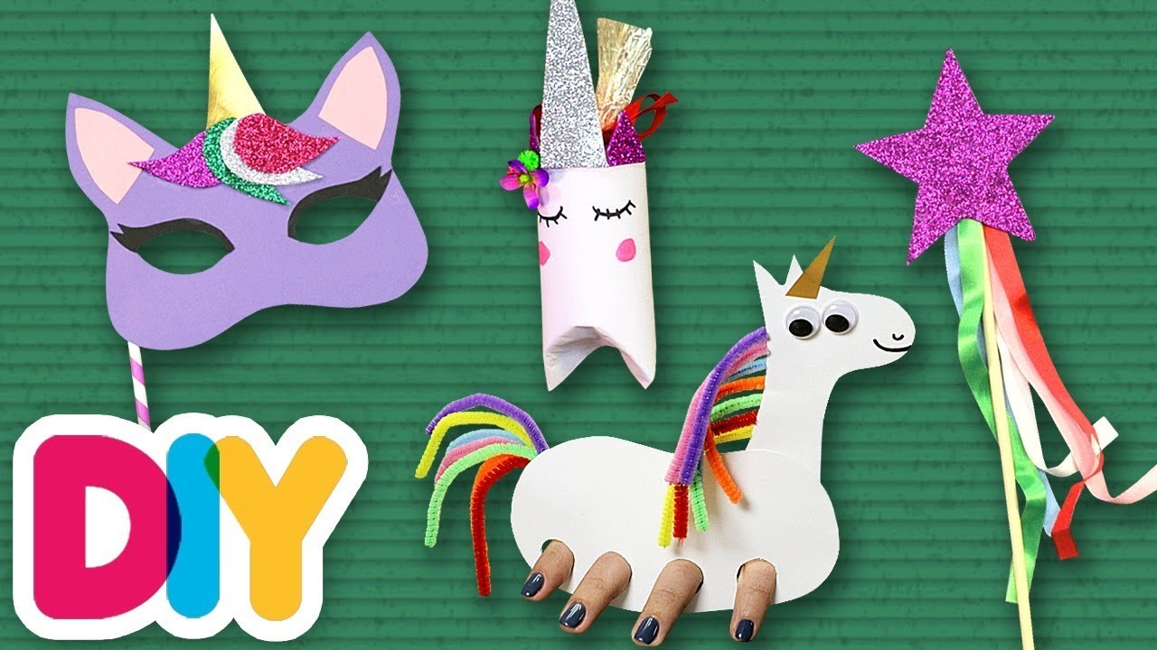 4 Amazing Rainbow Unicorn Crafts, Fast-n-Easy, DIY Arts & Crafts for Kids