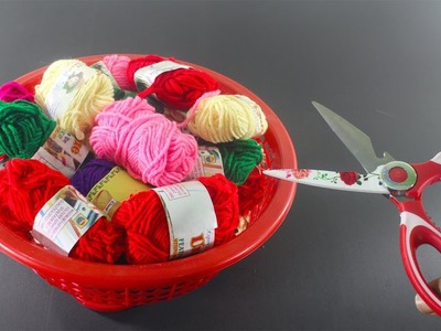 Diy Arts and Crafts Out Of Wool !!! Best Out Of Waste Bangles Craft !!!