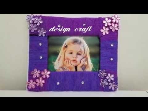 DIY Crafts Ideas: Photo frame using wool