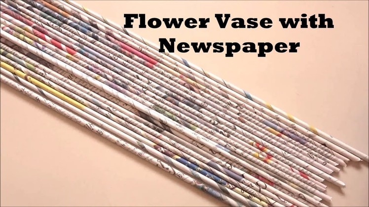 DIY - Flower Vase Out of Waste Newspaper | Flower pot | Best out of Waste - Art with HHS