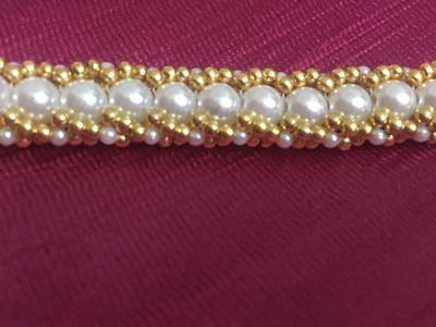 DIY Pearl Bracelet | Flat Spiral Bracelet | Janavi Creations
