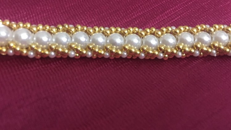 DIY Pearl Bracelet | Flat Spiral Bracelet | Janavi Creations