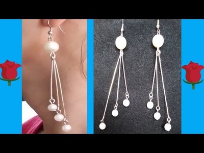 DIY PEARL EARRINGS. JEWELRY MAKING. JOCELYN DIY CREATIONS