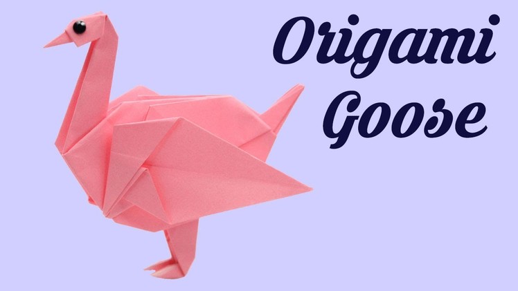 Origami Goose by John Montroll, Origami for Kids, Basic origami, Paper Origami,Paper Art Craft Ideas