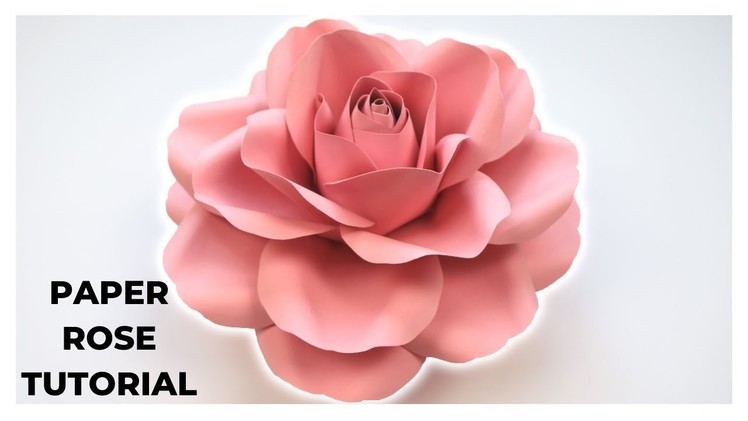 Paper Rose Tutorial | Realistic Looking Paper Flower