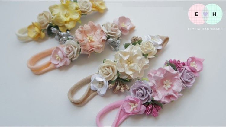 Preview : Paper Flowers Headband Ideas #2