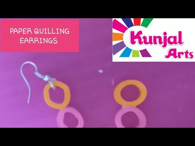 SIMPLE DIY EASY TO MAKE PAPER QUILLING EARRINGS. QUILLING JEWELLERY. ACCESSORIES. PAPER ART