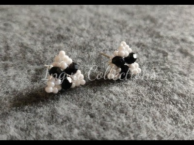 Very Berry Studs ||  DIY Studs || Simple Beaded Studs