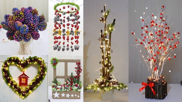 10 Christmas decoration ideas with pine cones,10 pine cones craft idea